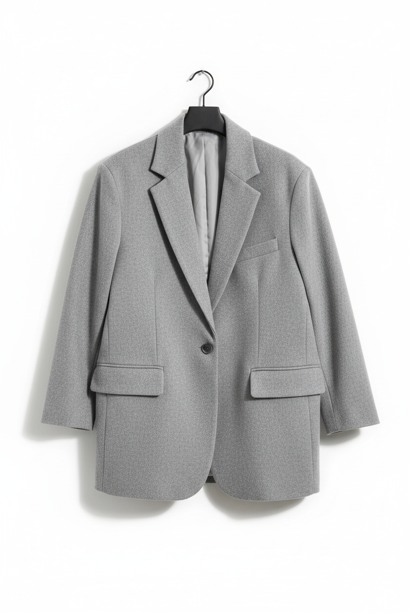 Classic Boyfriend Blazer - Grey