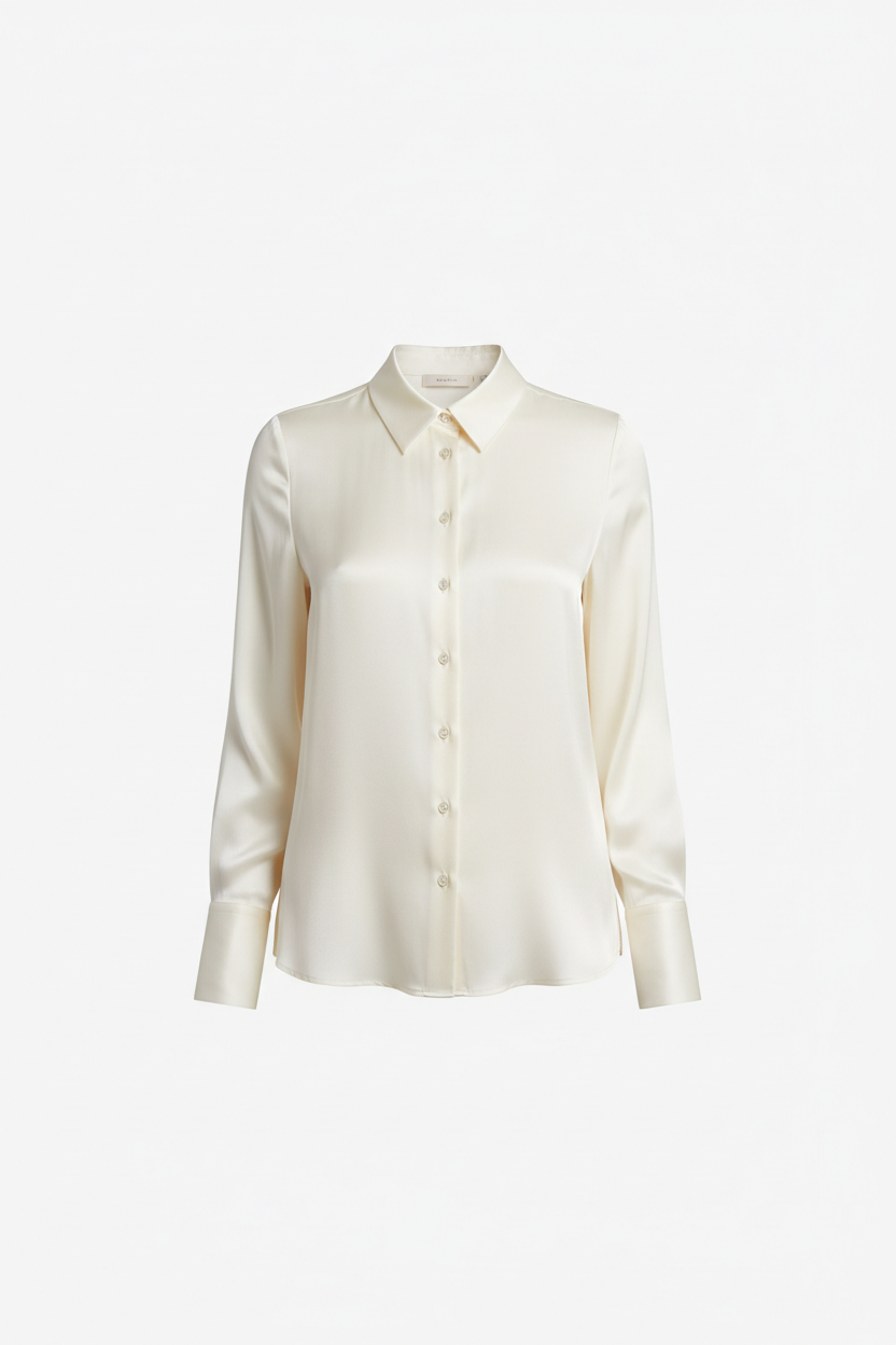 Elegant Silk Blouse - Ivory